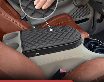 Center Console Armrest Cover For 2001-2003 Ford F150 Crew Cab | Vinyl Leather Cushion Protector | King Ranch, Lariat, XLT Models