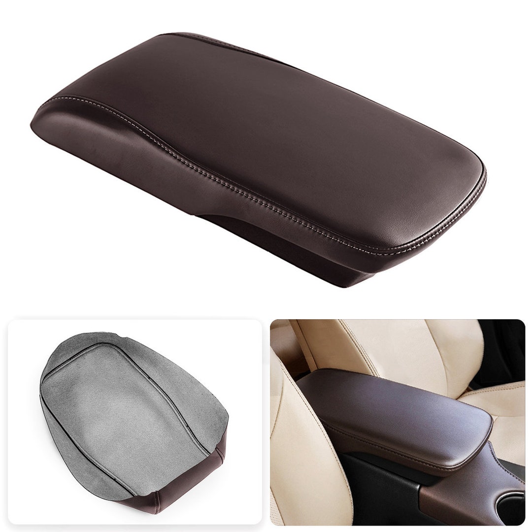 Fits Toyota Avalon 2013-2018 Vinyl Leather Center Console Lid Armrest Cover Auto  Car Interior Upholstery Replacement Trim Dark Brown 