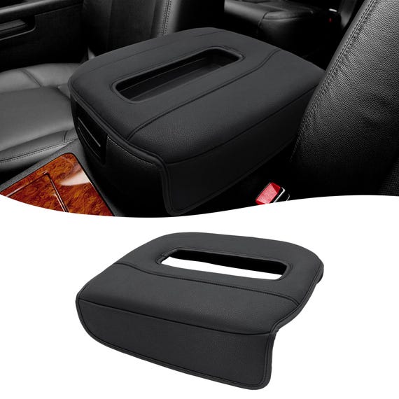 Center Console Cover Replacement For 2007-2009 GMC Yukon Denali – Ebony Black Vinyl