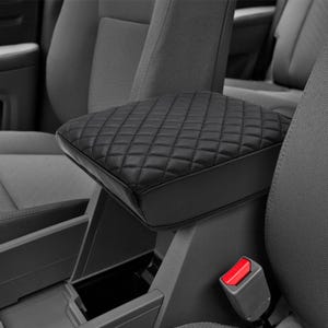 Fits 2006-2014 Honda Ridgeline Middle Center Console Lid Armrest Covering Pad Cushion Protector - PU Leather - Anti-Scratch by KBH