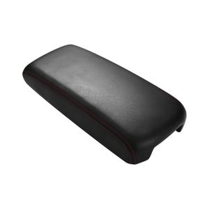 Fits Nissan Maxima 2009-2014 Replacement Black Vinyl Leather Center Console Lid Armrest Cover Auto Car Upholstery Trim KBH Red Stitch