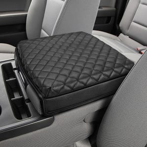 Fits 2014-2018 Chevy Silverado 1500 2500 3500 40/20/40 Split Bench Seat Jump Seat Center Console Lid Armrest PU Leather Covering Pad Cushion