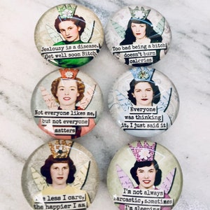 Quote magnets, sarcasm magnets, bitch magnets funny rude quote magnets, gift, women magnet, mean girl magnet, gift