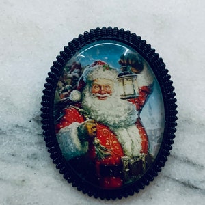 Santa pin, Christmas, Santa brooch,Christmas jewelry, Christmas Jewelry, Christmas Accessory,Christmas  santa