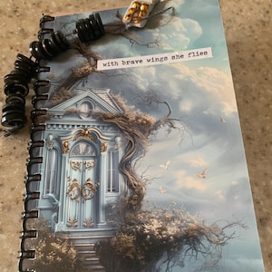 Handmade unique junk journal, Dark fairy journal, Gothic fairy junk journal, handmade journal, tags, scraps, unique gift, ready to use