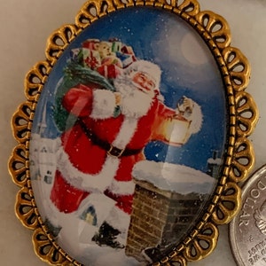Santa pin, Christmas, Santa brooch,Christmas jewelry, Christmas Jewelry, Christmas Accessory,Christmas  santa