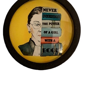 Women’s rights pin, feminist pin, Ruth Bader Ginsburg,RBG, dissent,feminist