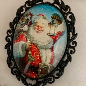 Santa pin, Christmas, Santa brooch,Christmas jewelry, Christmas Jewelry, Christmas Accessory,Christmas  santa