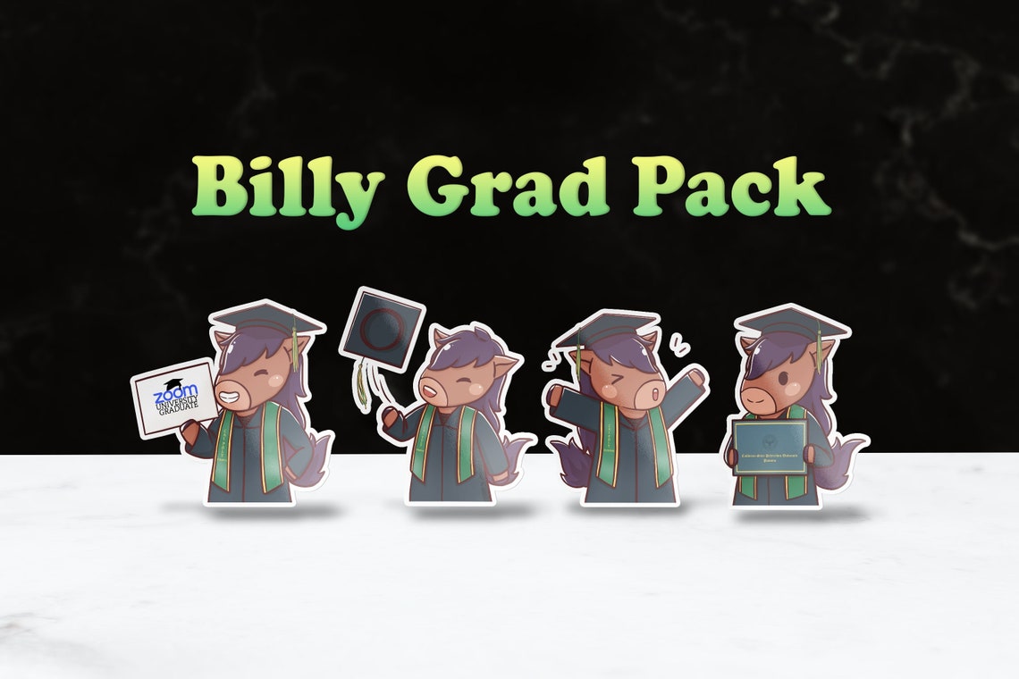 Chibi Billy Graduation Pack Cpp Cal Poly Pomona Vinyl Etsy Australia