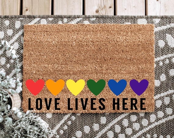 Funny Doormat, Coir Doormat, Welcome Mat, Housewarming Gift, Pride