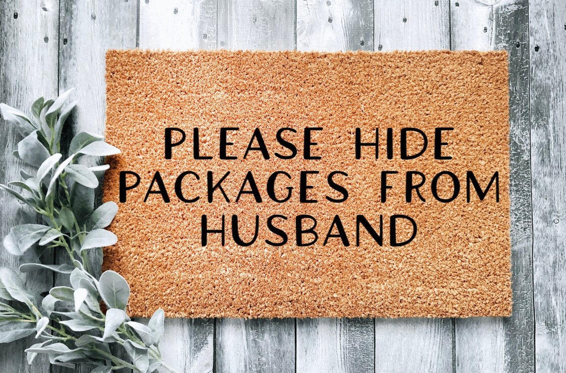 Custom Please Hide Packages From Husband Hide Packages From Etsy