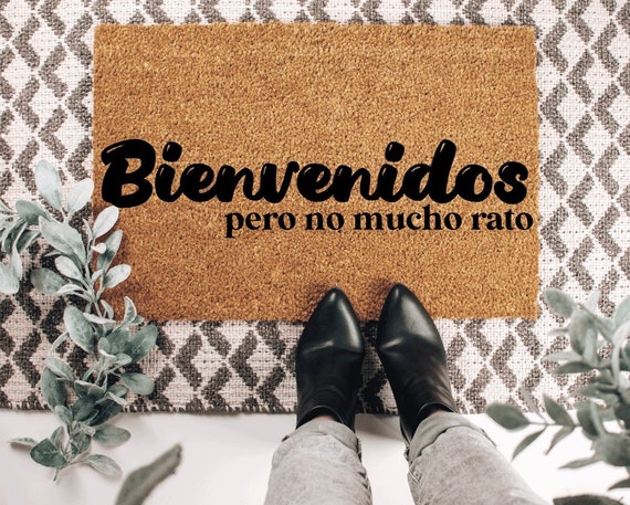 Bienvenidos Doormat, Spanish Doormat, Modern Doormat, Front Door