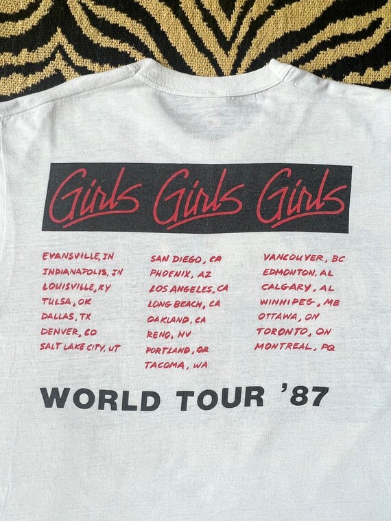 Rare 1987 Motley Crue Girls Girls Girls World Tou… - image 7