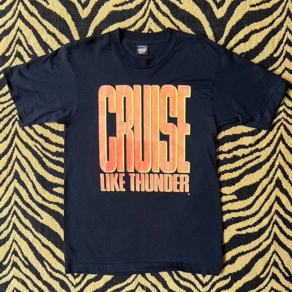 1990 Days of Thunder ‘Cruise Like Thunder’ Tom Cruise Movie Film Promo T-Shirt Screen Stars Best Vintage 90’s S/M