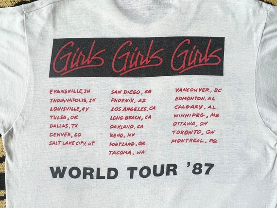 Rare 1987 Motley Crue Girls Girls Girls World Tou… - image 8