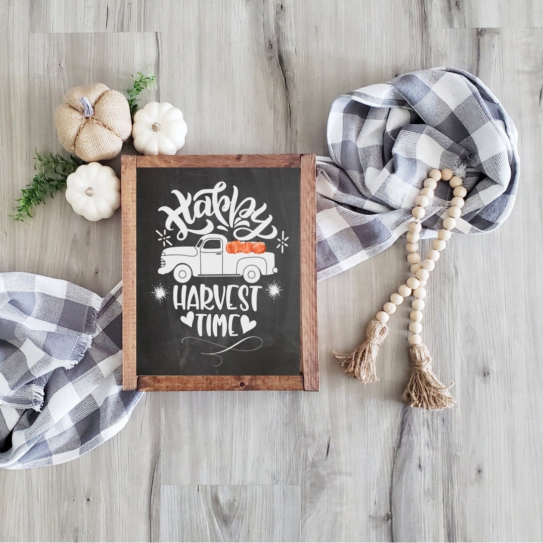Farmhouse Truck Chalkboard Printable Wall Art/farmhouse Fall Decor ...