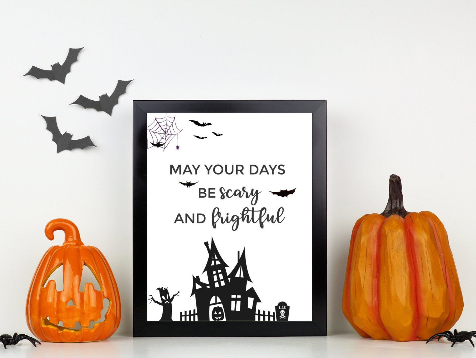 Farmhouse Halloween 8x10 Printable Wall Art/indoor Halloween Decor for