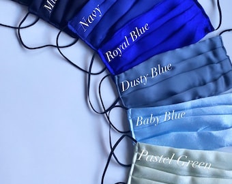 ¡Máscaras faciales de satén sedoso súper suaves hechas en el Reino Unido! Lavable y reutilizable. Ajuste cómodo con un aspecto muy elegante. ¡¡ENTREGA RÁPIDA!!