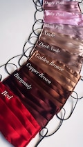 Super soft silky satin face masks made in the UK! Washable and reusable. Comfortable fit with a very stylish look.