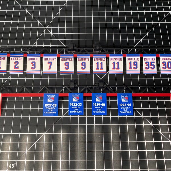 thumbnail image 2 of Henrik Lundqvist New York Rangers Decal Banners – Stanley Cup & Retired #, 3 Sizes, NHL, Made In USA 2 of 5