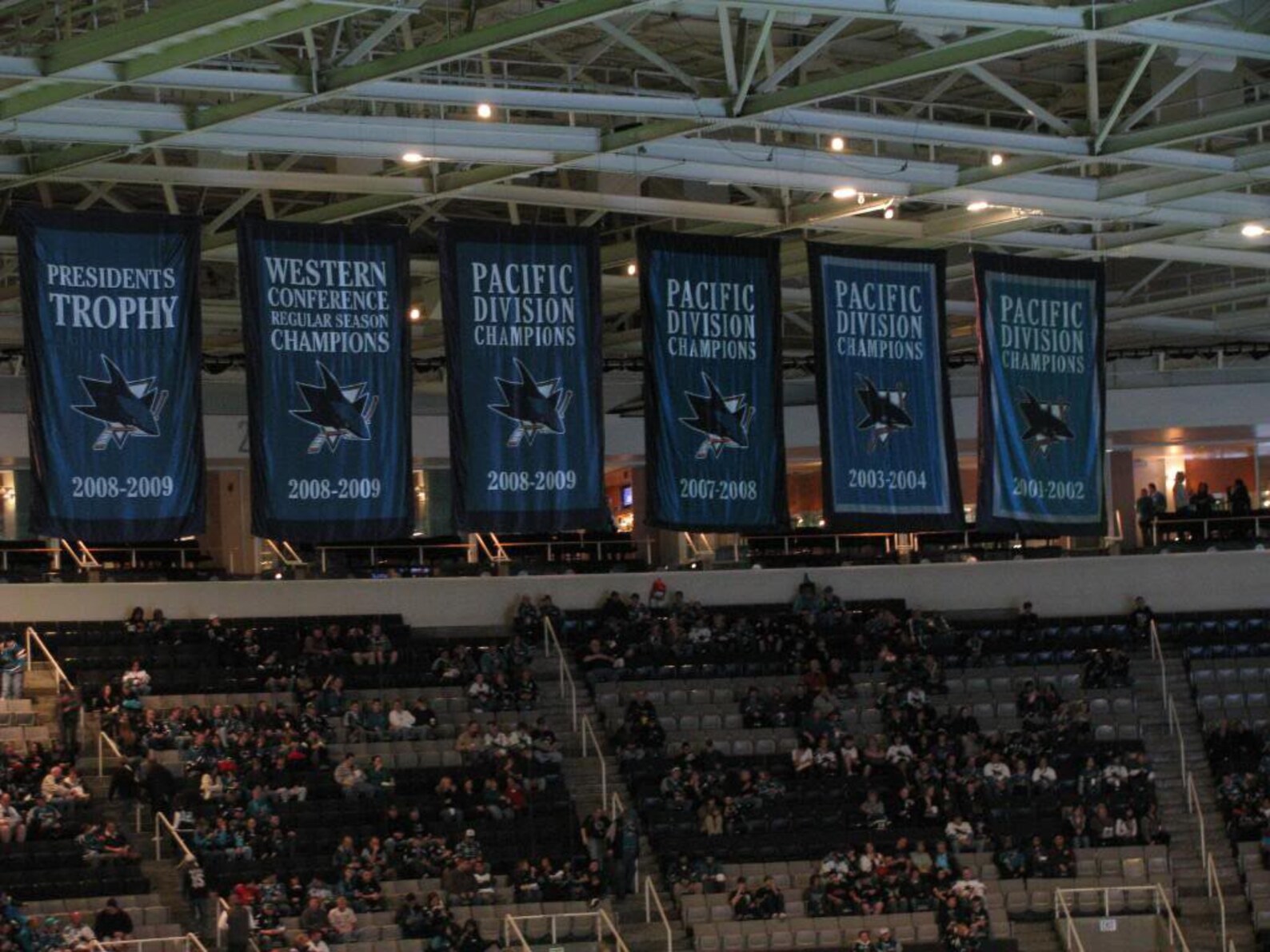 8 San Jose Sharks Championship Arena Banners Vinyl Decals Etsy