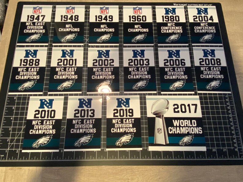 3 SIZES Philadelphia Eagles NFL NFC Championship Banners & Etsy
