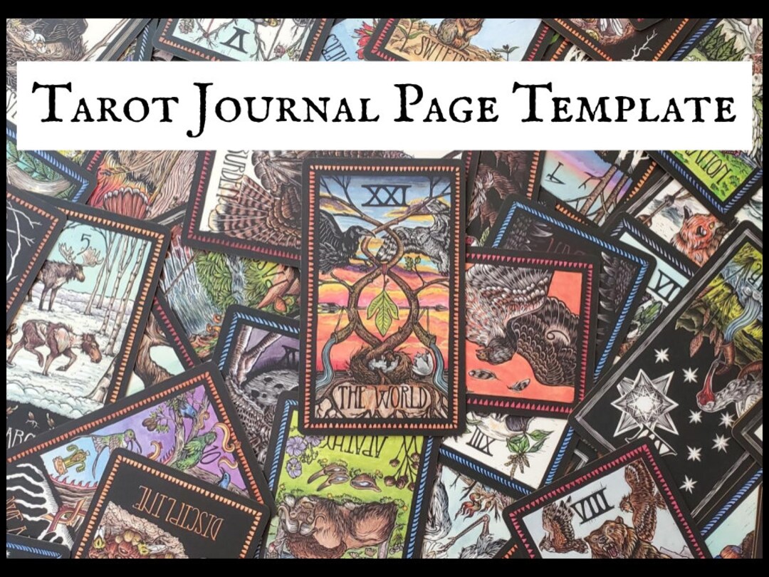 Inkwood Tarot Journal Page Template - Etsy