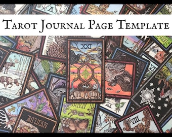 Inkwood Tarot Journal Page Template