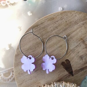 Shamrock earrings, shamrock jewelry, shamrock clover earrings, shamrock hoop earrings