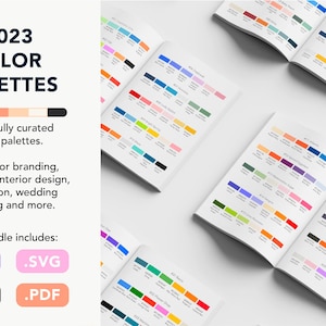 2023 Color Palettes For Branding, Design, Illustration, UI/UX - Modern Color Schemes and Color Reference Chart | Adobe Illustrator Swatches