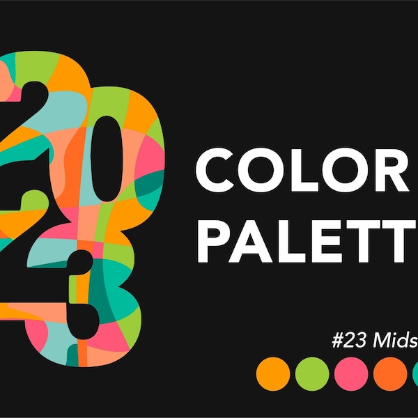 2023 Color Palettes For Branding, Design, Illustration, UI/UX - Modern Color Schemes and Color Reference Chart | Adobe Illustrator Swatches