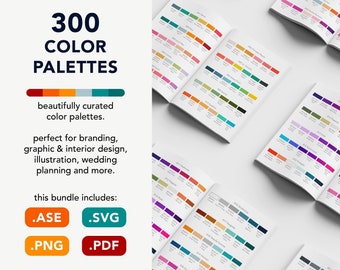 300 moderne kleurenpaletten, branding, ontwerp (pdf)