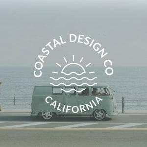 Coastal Line Art Logo & Badge Bundle – 30 Adventure Designs (Instant Download) image 8