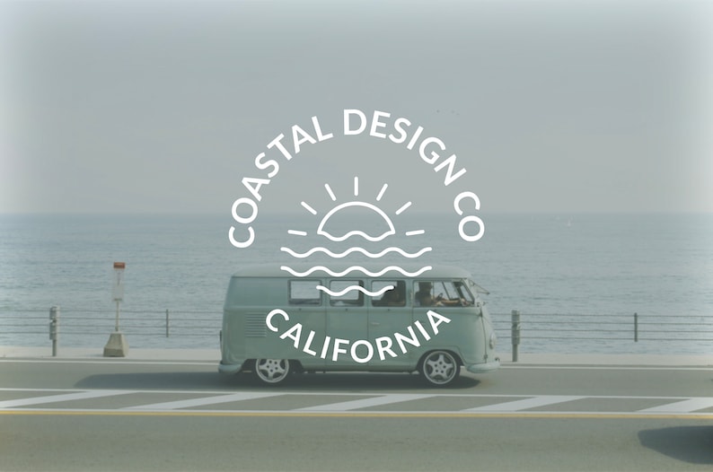 Coastal Line Art Logo & Badge Bundle – 30 Adventure Designs (Instant Download) image 8