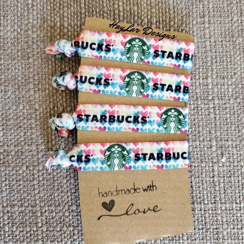 VALUE PACK Starbucks Multi Heart Hair Ties