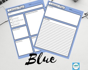 Bible Lesson Plan Template Lesson Plan Template Printable | Etsy India