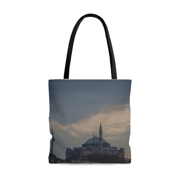 Travel Tote Bag, Istanbul, Turkey, The Blue Mosque, Reusable Shopping Bag, Eco Friendly Market Tote, Travel Photography