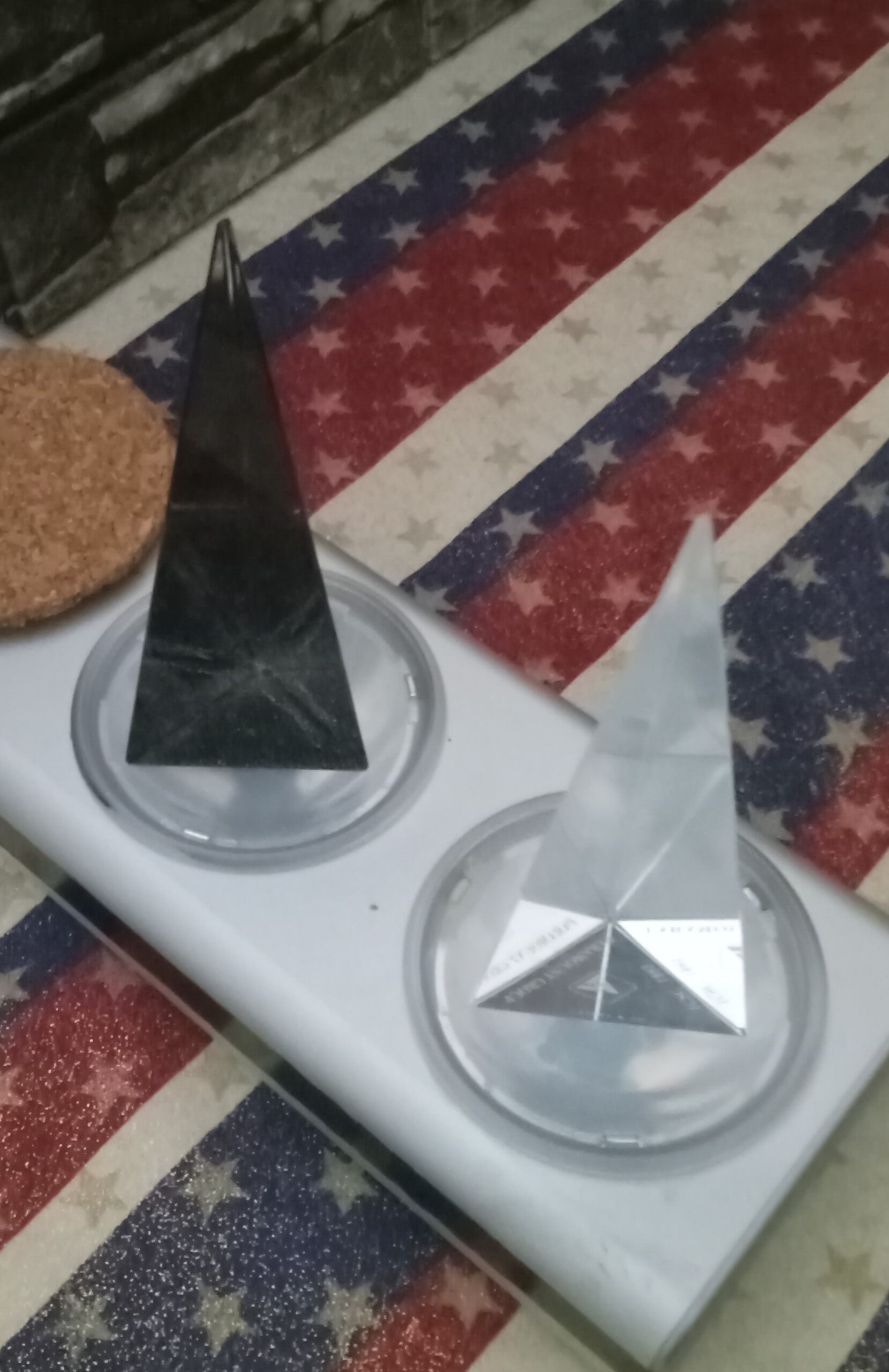 Triangle Paperweight 1 Pr Tiffany & Co Triangle / Spire Crystal Paperweight, Triangle 3 ...