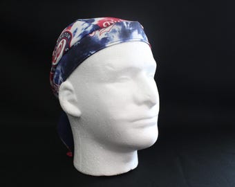 Washington Nationals Skull cap / Doo-Rag / Scrub cap