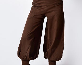 Boho Harem Pants: Cotton Tribal Trousers - Festival Yoga Outerwear Unisex Women's Bottom