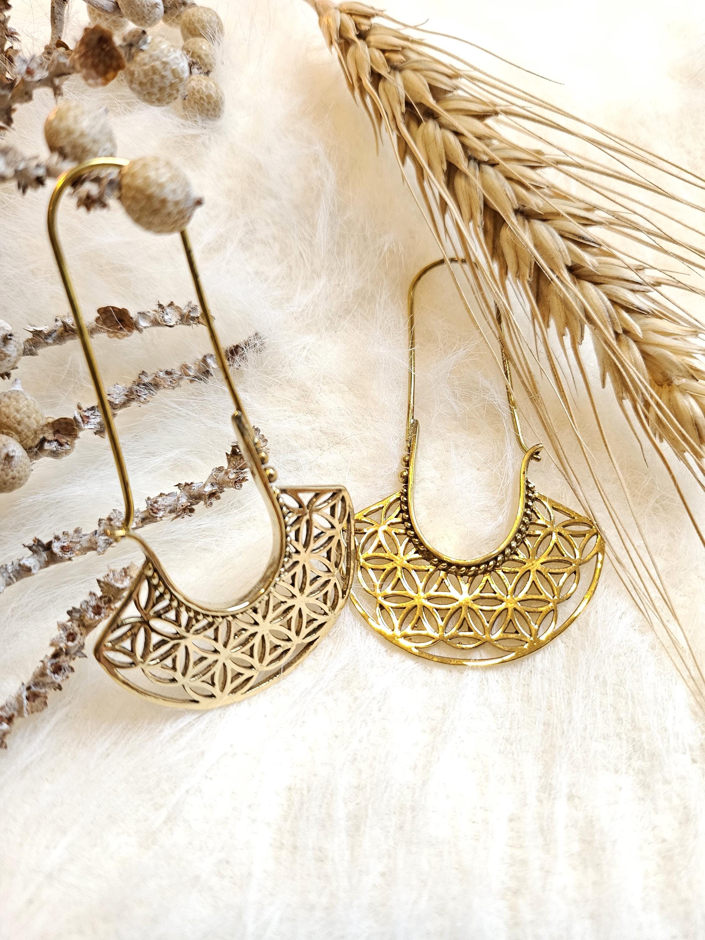 Orecchini a forma di foglia in pelle a strati Boho per donne