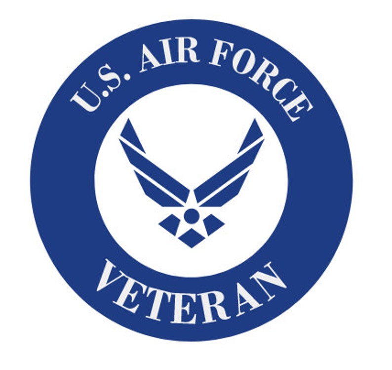 Air Force Decal, Air Force Flag Decal, Military Decal, Car Decal