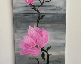 Magnolia rosa - Etsy España