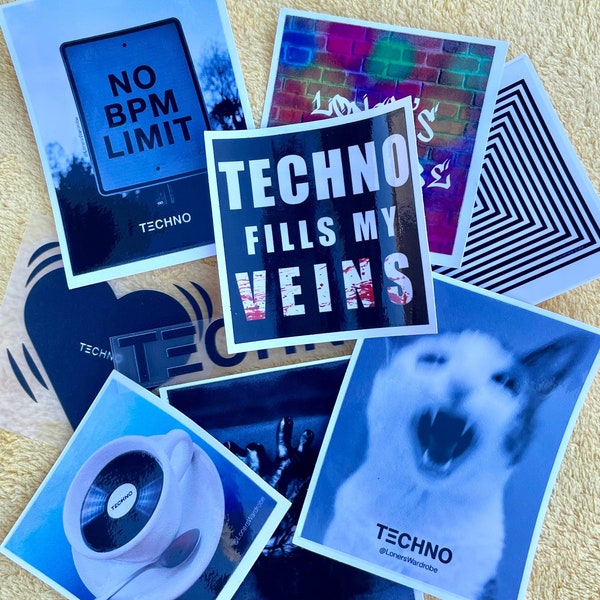 Techno Stickers