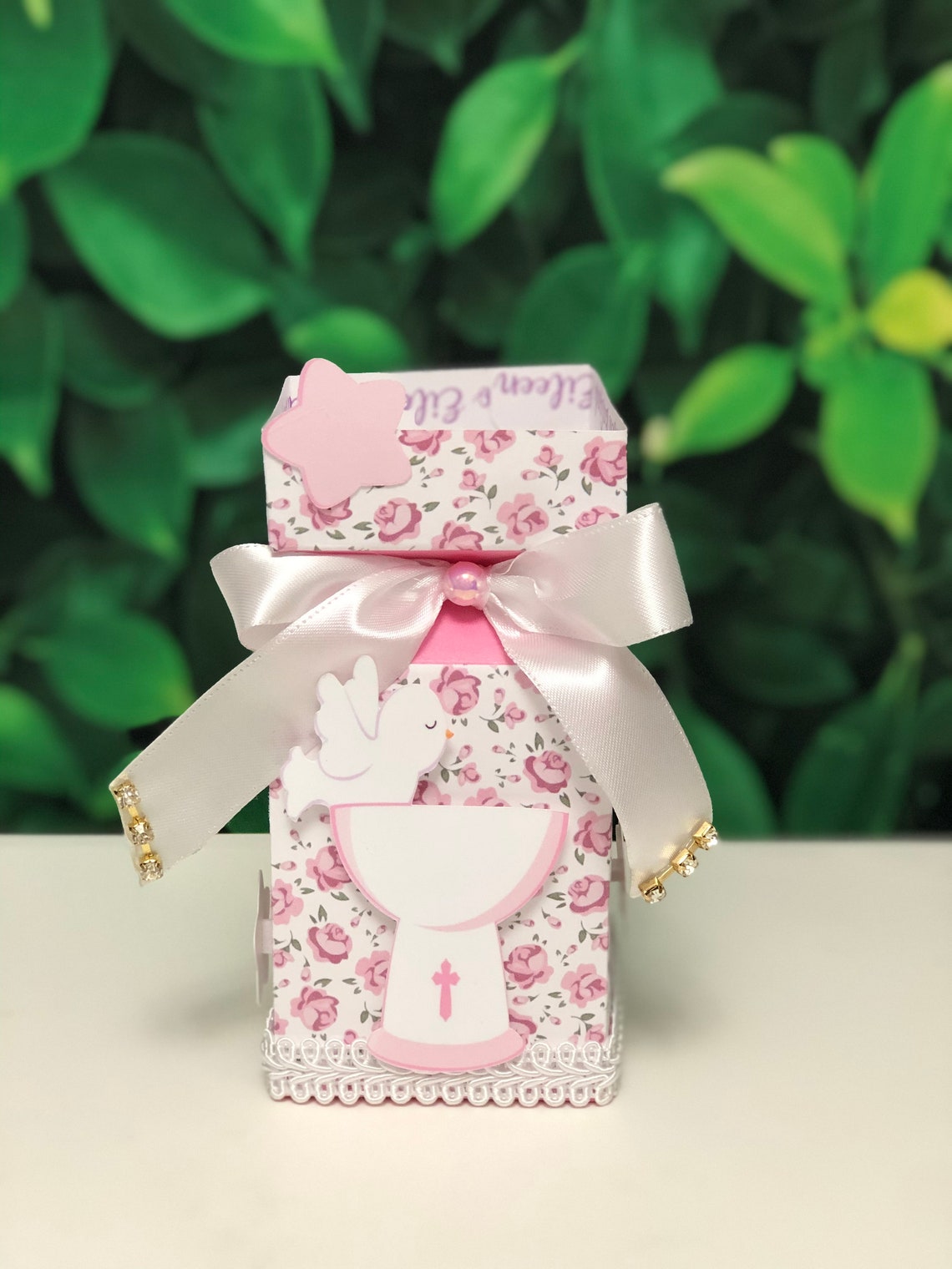 Baptism favors Candy Box BaptismTreat Box Baptism Goodie Bag Etsy