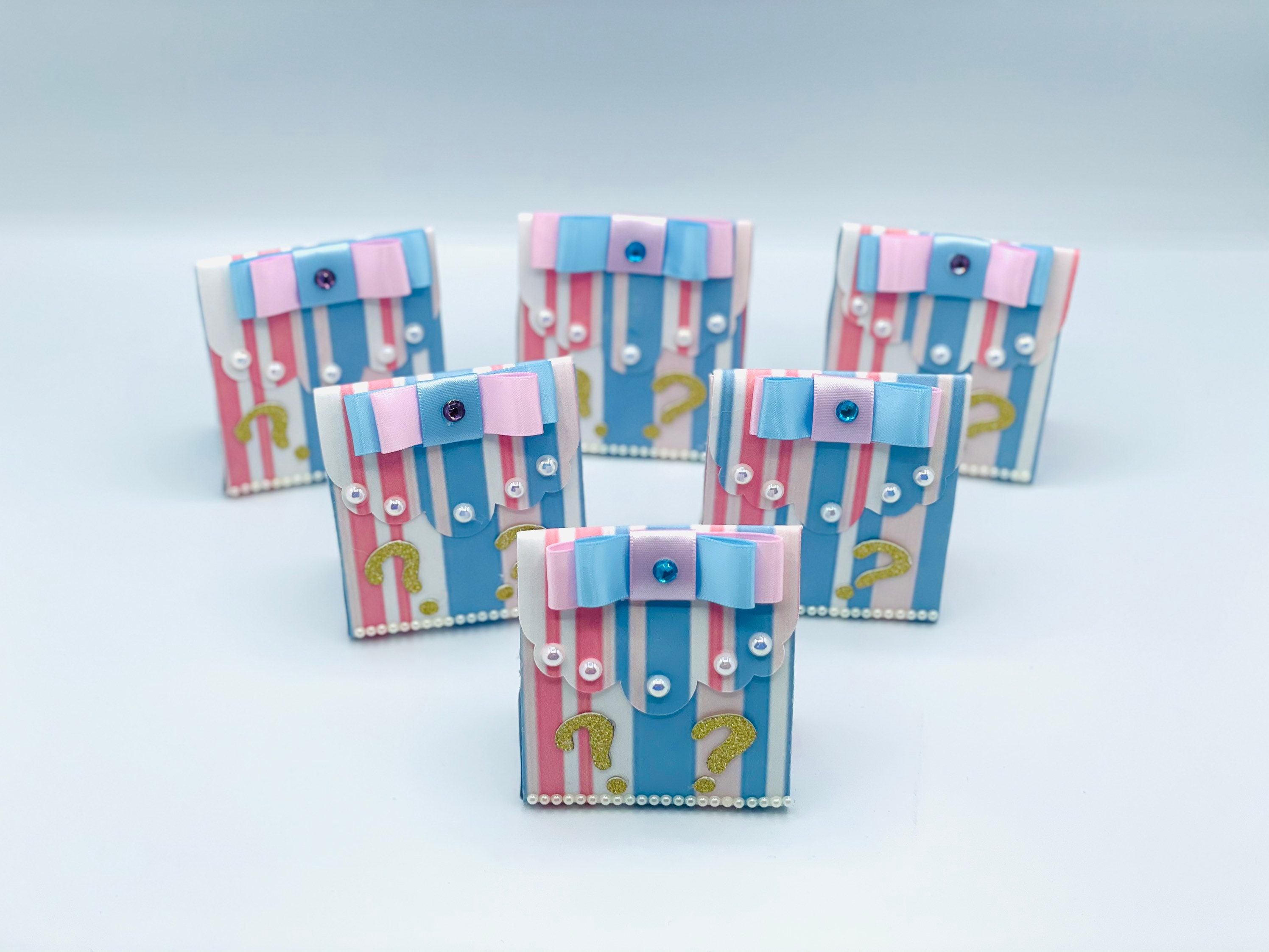 Gender Reveal party favor Gift Gender Reveal Decor bag goodie Etsy