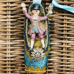 Herr Drosselmeyer Nutcracker Repurposed Pointe Shoe: Custom Ballet Ornament