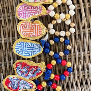 MONOGRAMMED Set of 2 Oyster Shell Napkin Rings