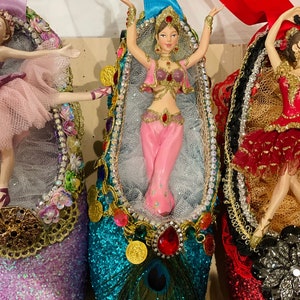Nutcracker Arabian Coffee Pointe Shoe: Custom Ballerina Ornament