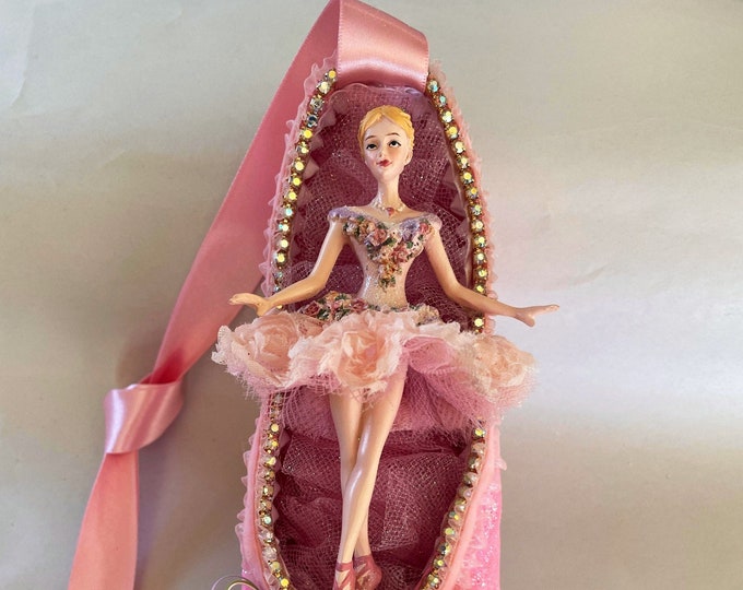 NUTCRACKER MARZIPAN Custom Designed and Repurposed Pointe Shoe - Custom Designed for Your Beautiful Ballerina!